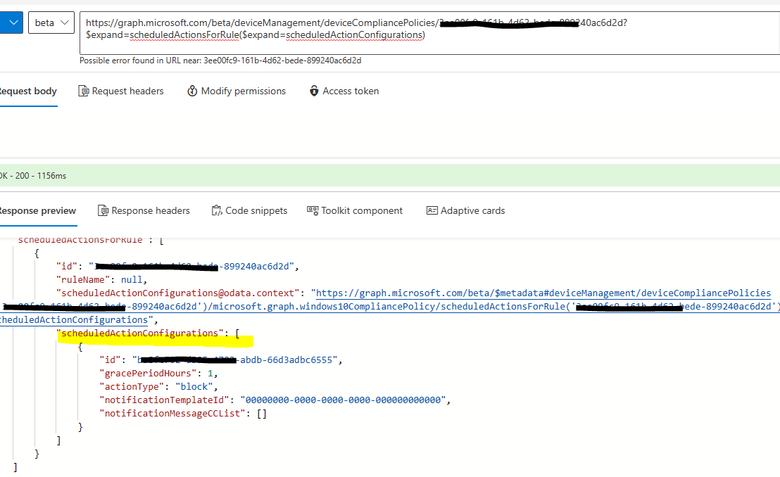 Graph API: How to set custom gracePeriodHours on ...