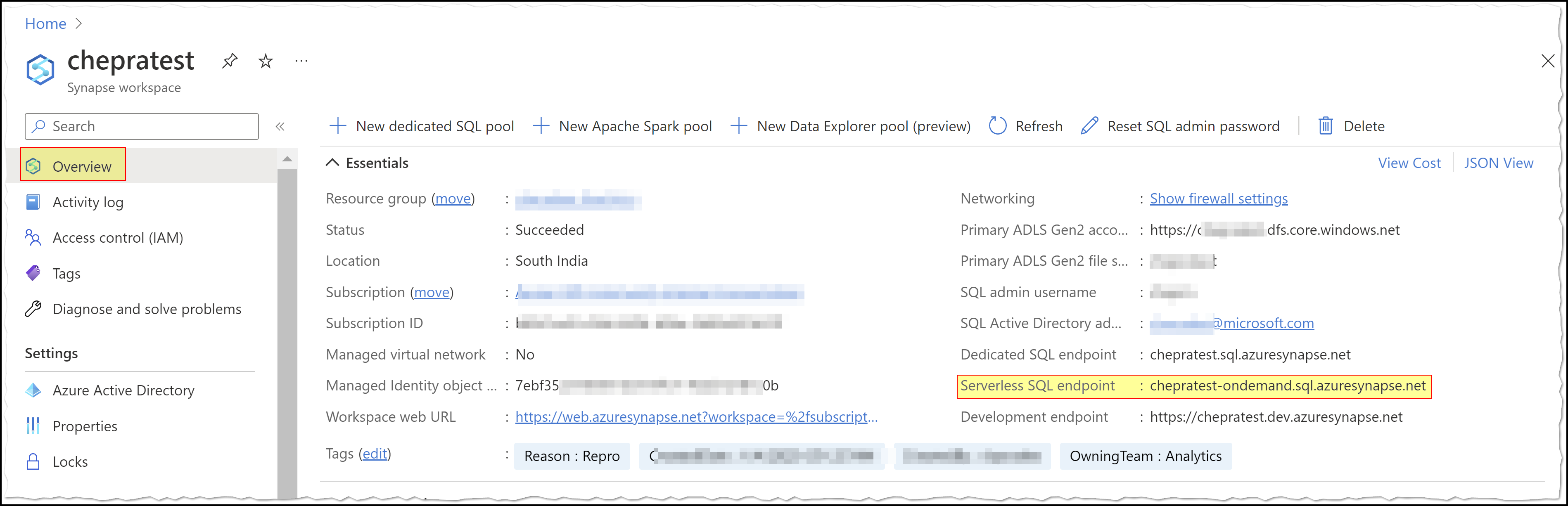 How to create a database in the built-in Serverless SQL Pool ...
