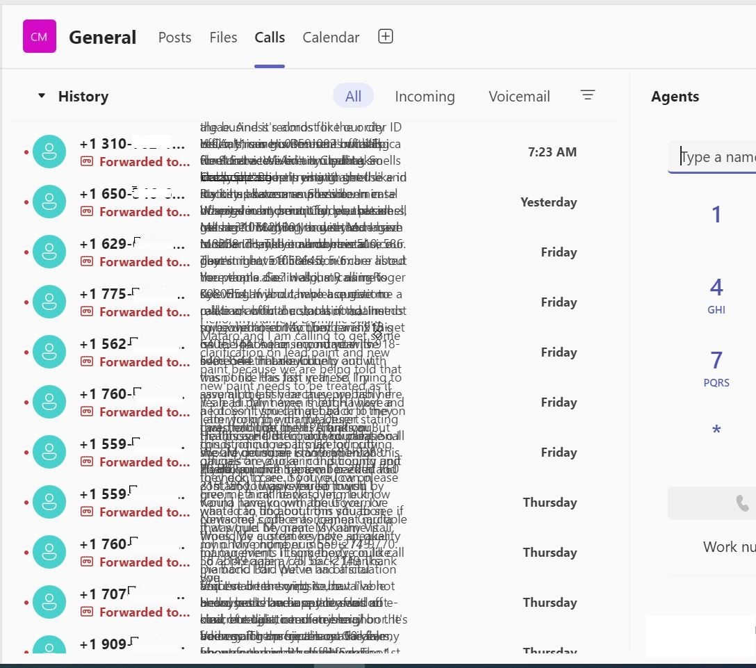 Teams Voicemail transcriptions text overlapping - Microsoft Q&A