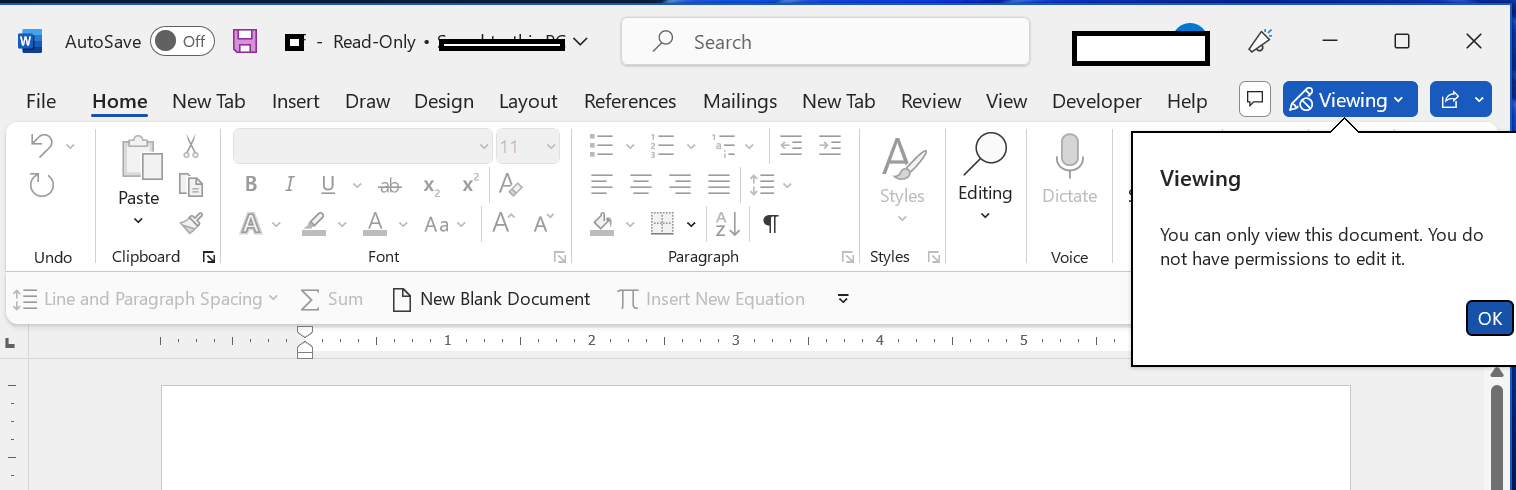Modify Word Document in viewing Mode - Microsoft Q&A