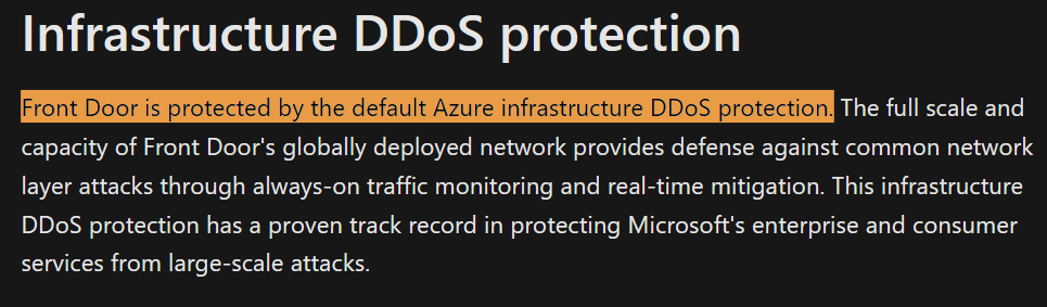 How to prevent DDoS attack on azure app service using Azure front door ...