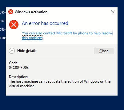 AVMA Key Fail to activate Windows Server 2022 guest - Microsoft Q&A