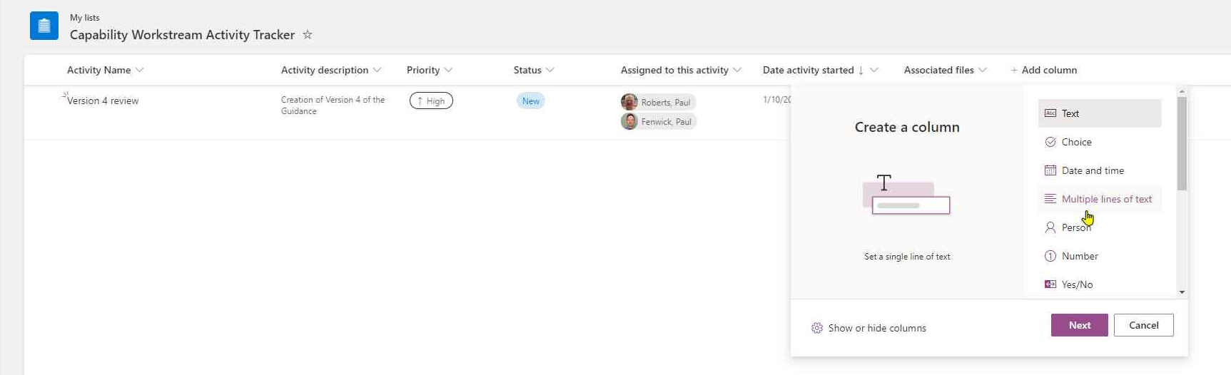 When I try and create a Lookup to create a Parent Child relationship in ...