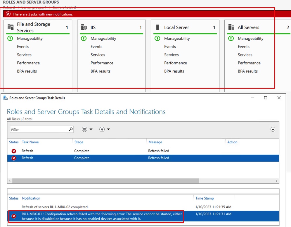 Error installing the Exchange Server 2019 Security Update CU12 Nov22SU ...
