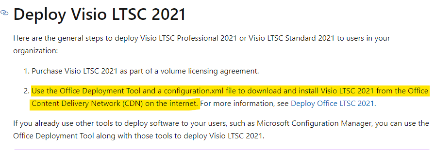 Install Office 2021 Pro LTSC and Visio 2021 Pro LTSC - Microsoft Q&A