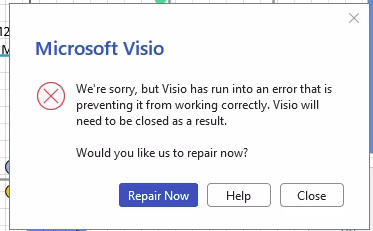 Visio Error