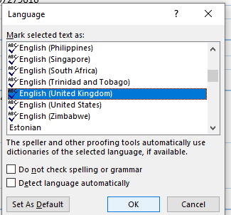 Word document - wrong language. How to fix? - Microsoft Q&A