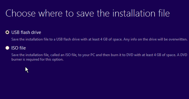 type of install