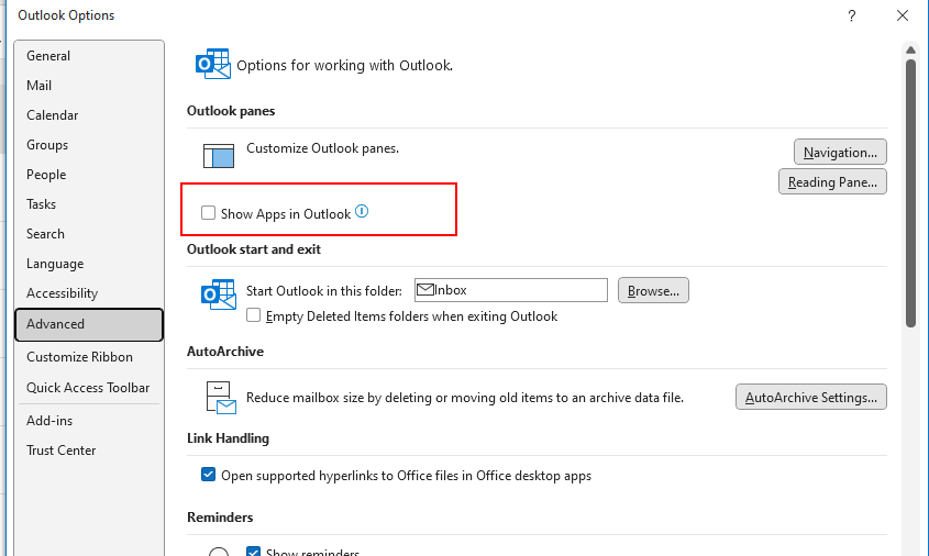 Can't move Outlook bar to bottom - Microsoft Q&A