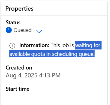 ML monitor: quota limit for serverless Spark compute - Microsoft Q&A