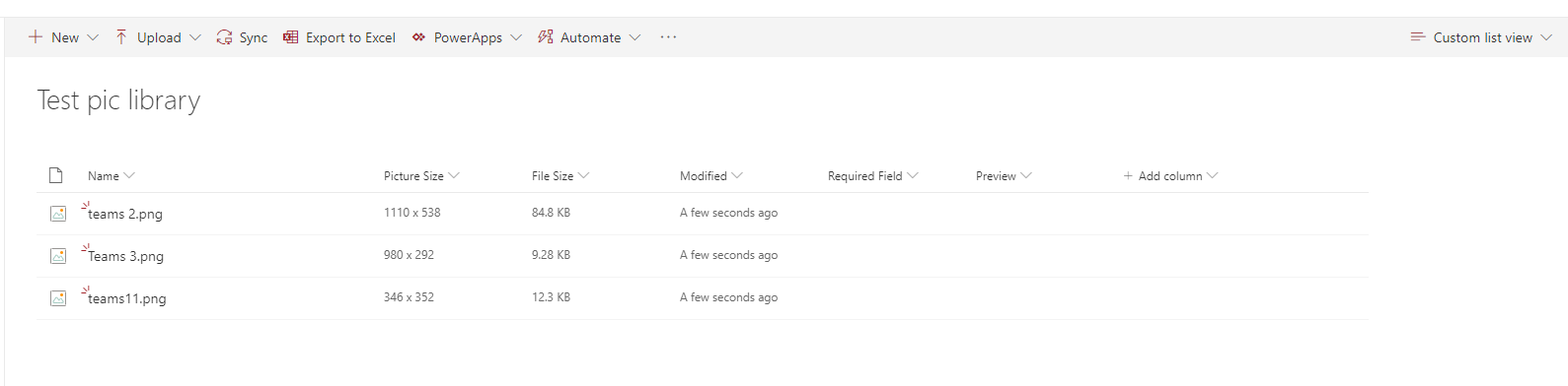Sharepoint Picture Library - possible to change default Tiles to List ...