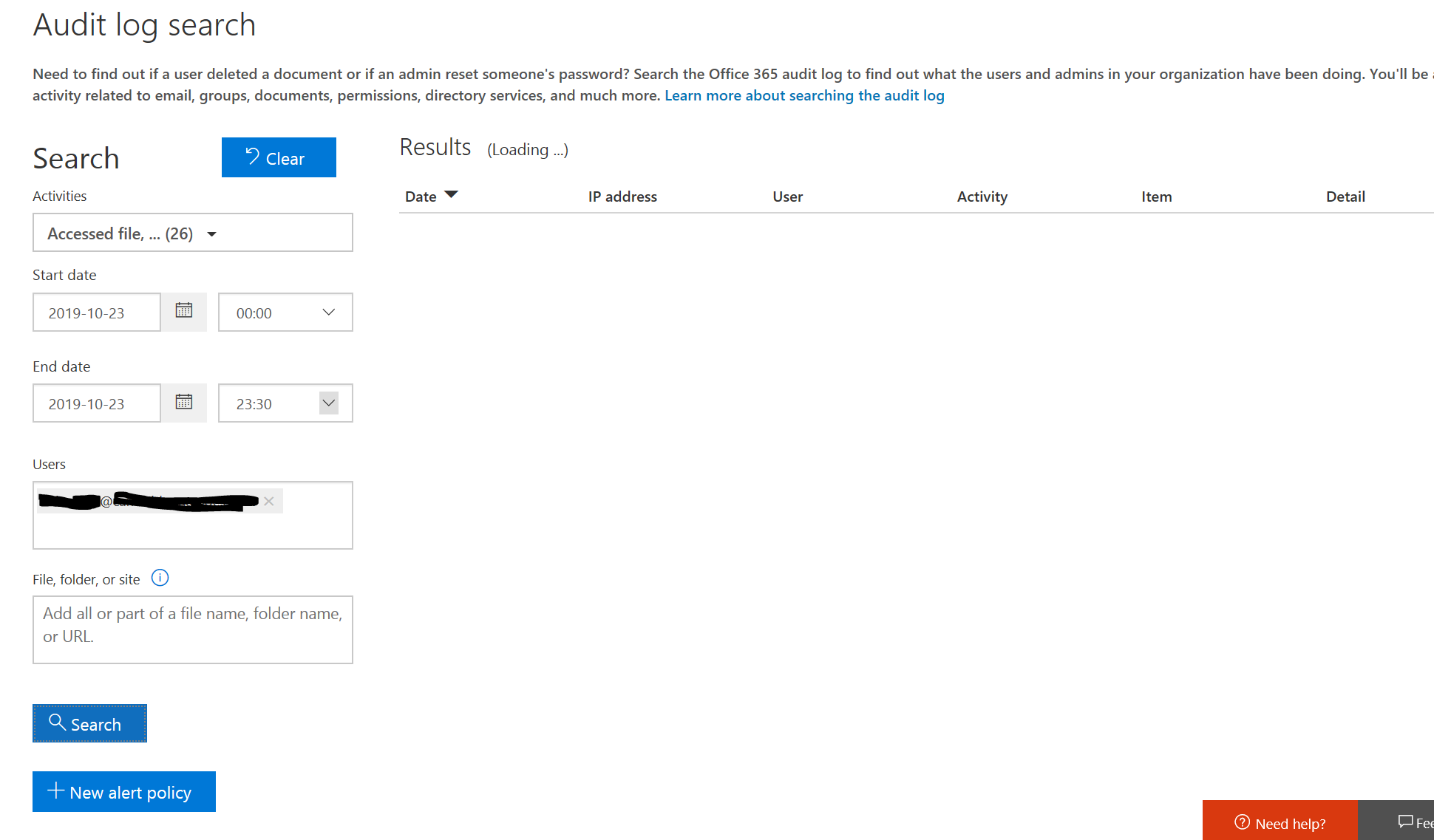 Audit Log Search - Microsoft Q&A