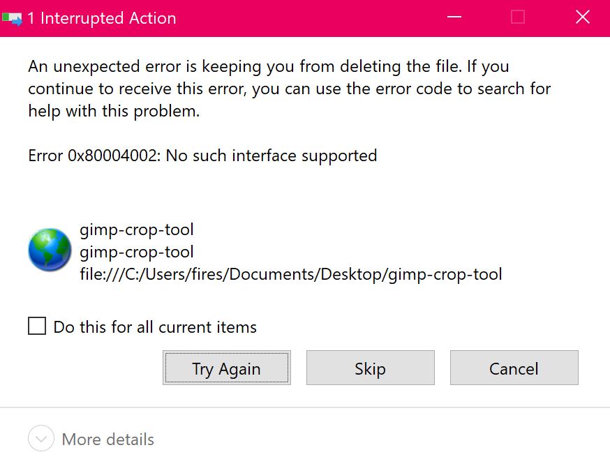 Can't delete files? - Microsoft Q&A