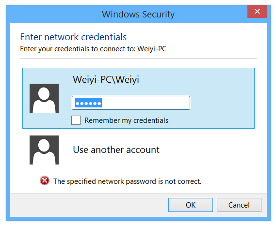 cannot connect to password protected Windows 7 computer in the same ...