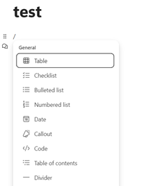 How do you spawn a table in Loop? - Microsoft Q&A