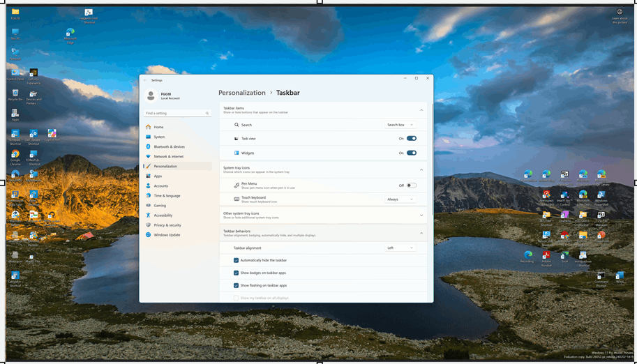 Taskbar Auto Hide causes an unacceptable rearranging of all desktop ...
