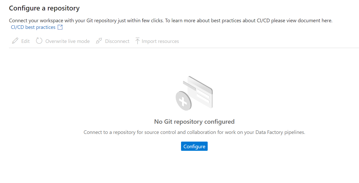ADF publis all button still disabled after delete repo git - Microsoft Q&A