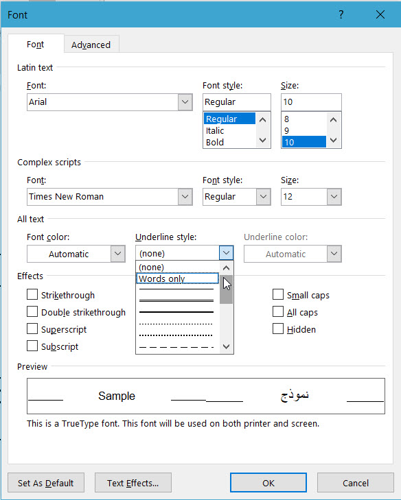 Creating underline while only using the spacebar - Microsoft Q&A