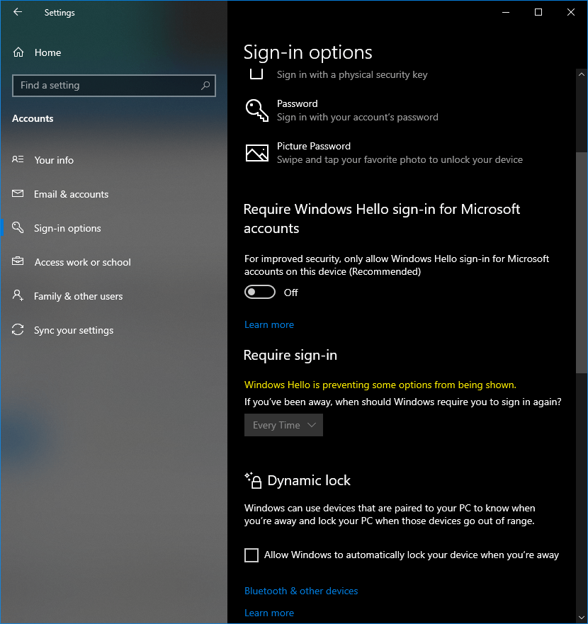 Unable to change the Require sign-in option - Microsoft Q&A