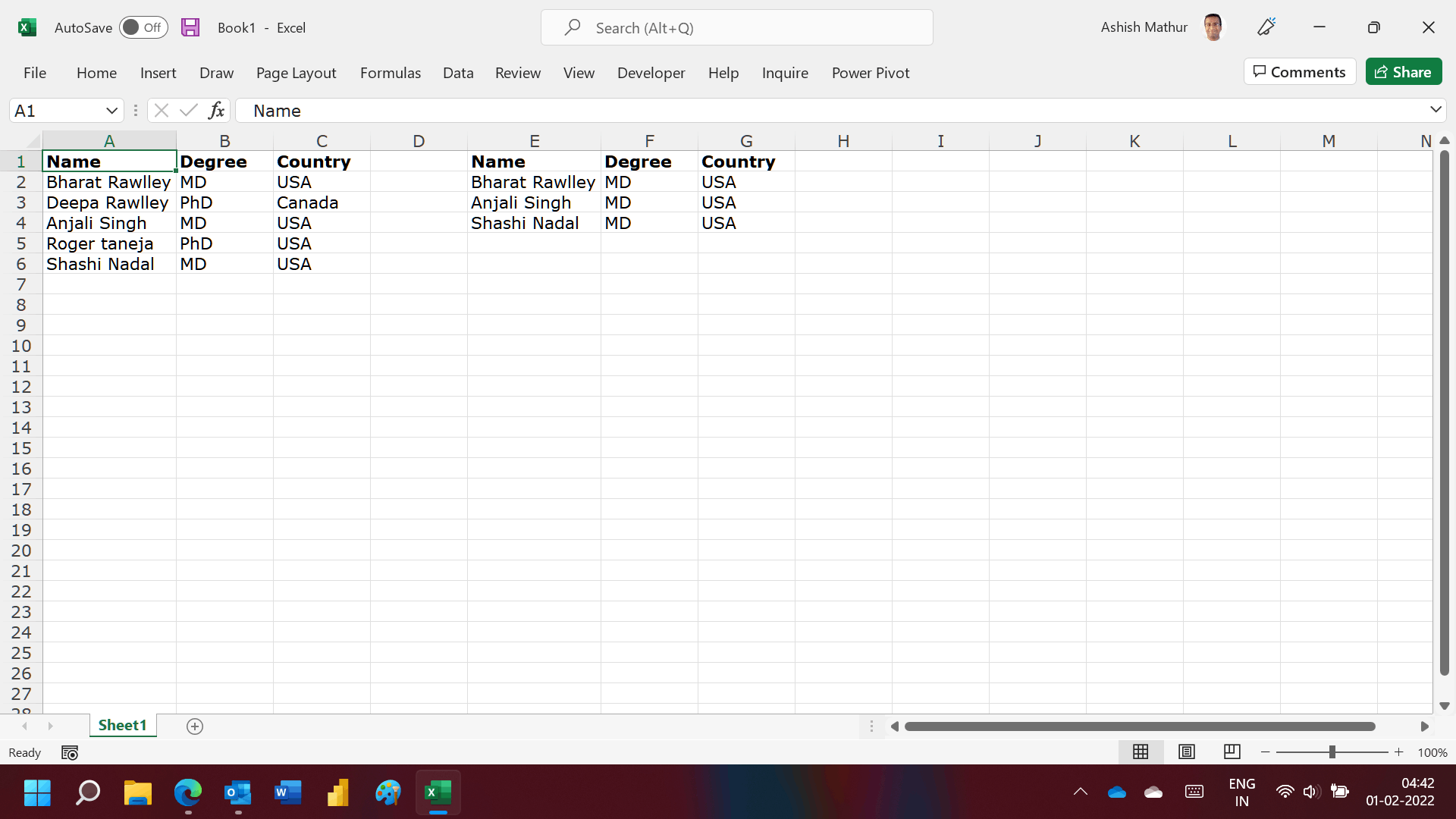 Using Sort and Filter in two columns at the same time - Microsoft Q&A