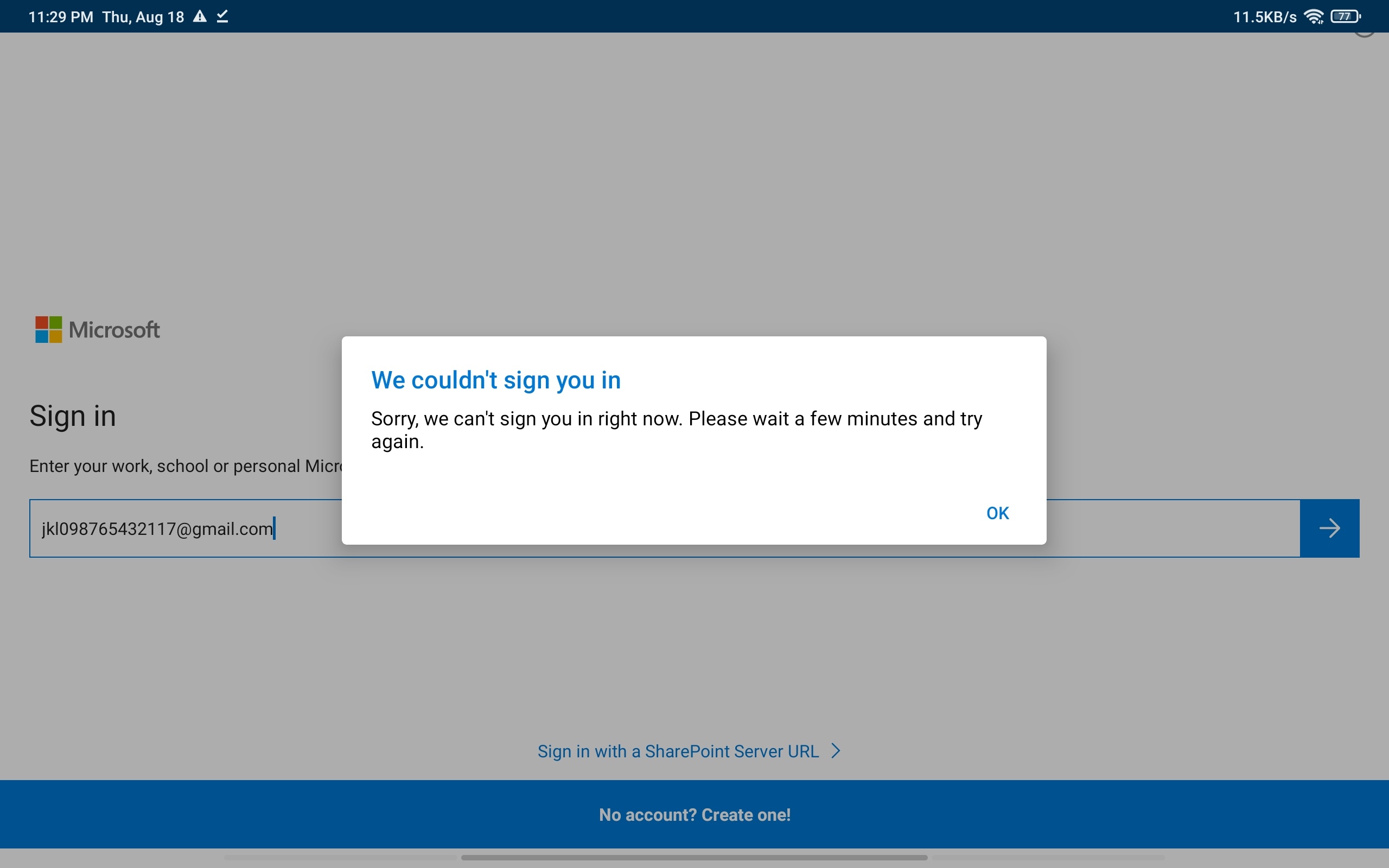 Security certificate on login personal Microsoft account - Microsoft Q&A