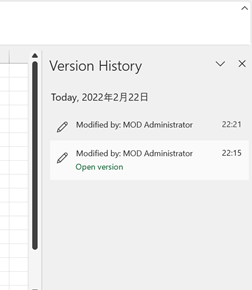 Excel versionshistory not updating correctly - Microsoft Q&A