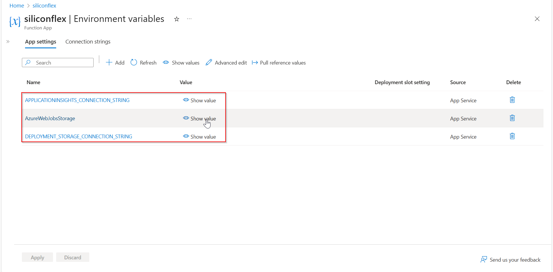 I have deployed function app, but I am unable to see them in the portal ...