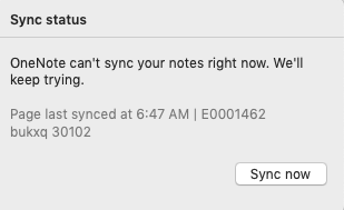 Problems syncing in OneNote when I insert a PDF into a new page ...