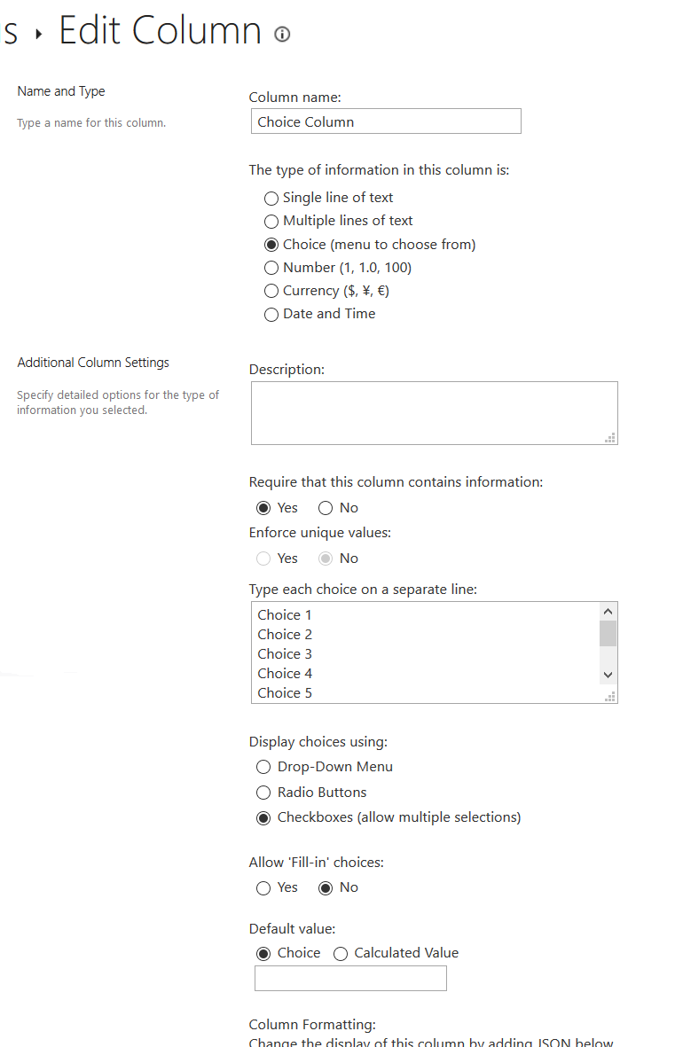 Sharepoint Choice List Defaults to first value in list in form ...