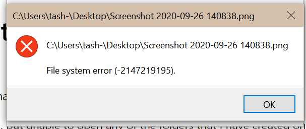 Screenshots saved to desktop not opening/loading - Microsoft Q&A