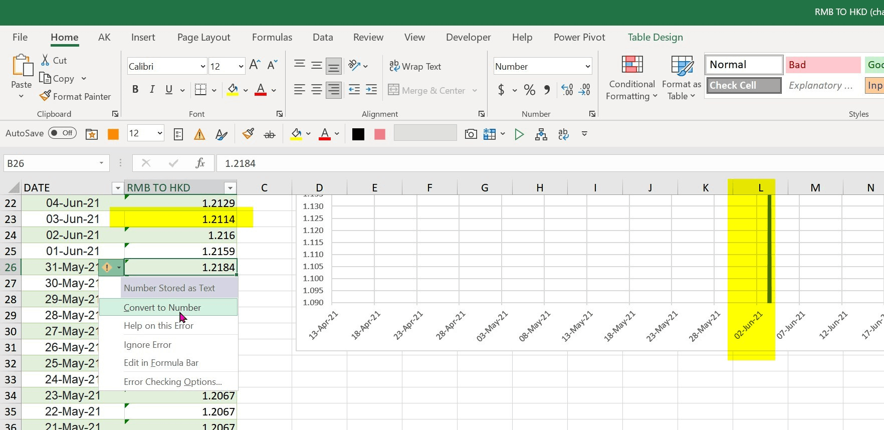 Excel chart no data - Microsoft Q&A