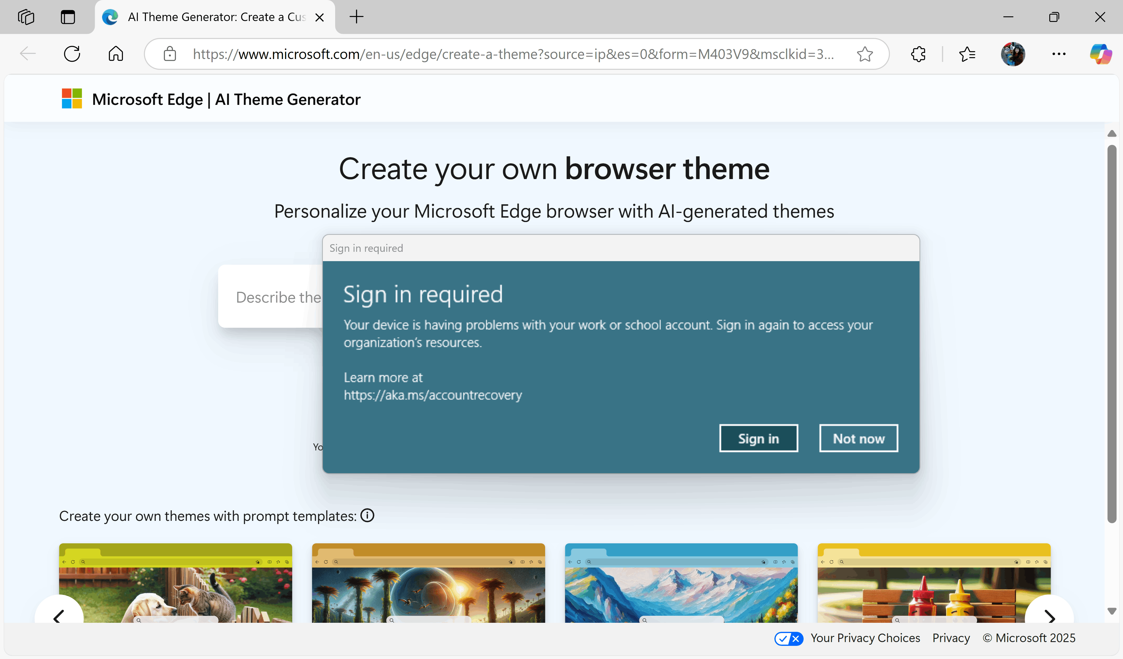 I keep getting a message to ask me to Sign - Microsoft Q&A