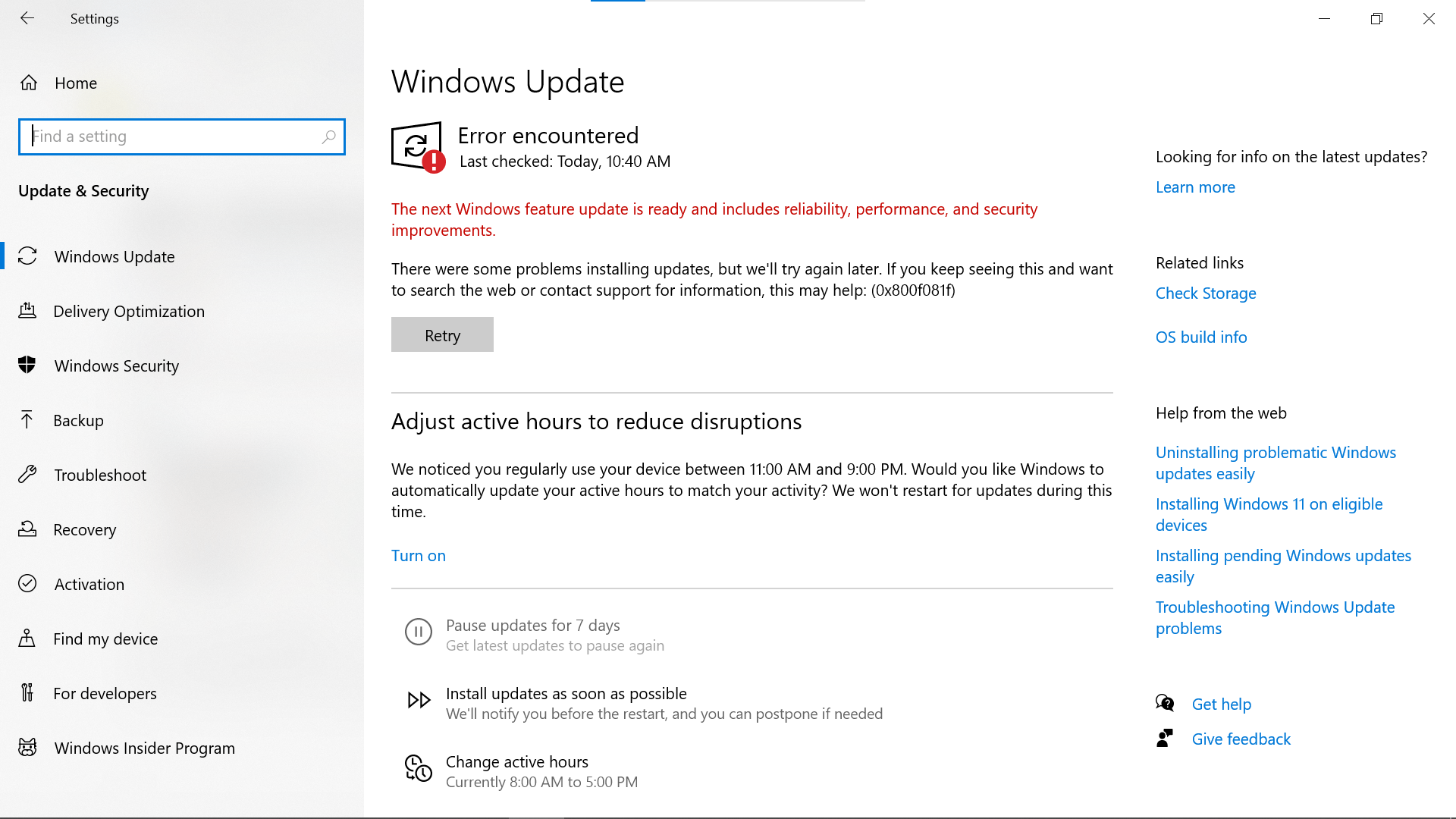 why does my pc not update? - Microsoft Q&A