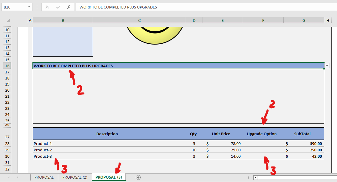How do I make an invoice with columns that can be added or removed ...