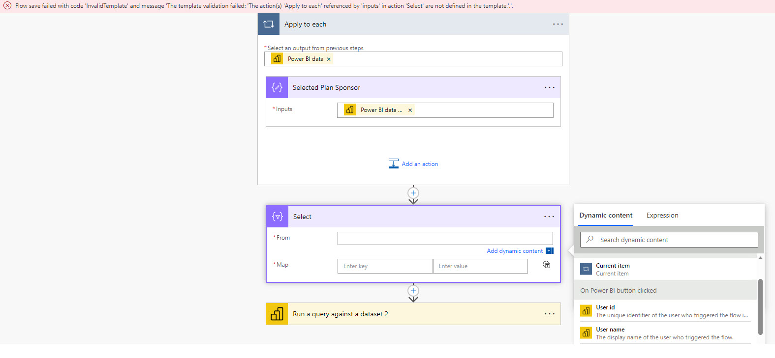 PBI_Error_With_Select_Action