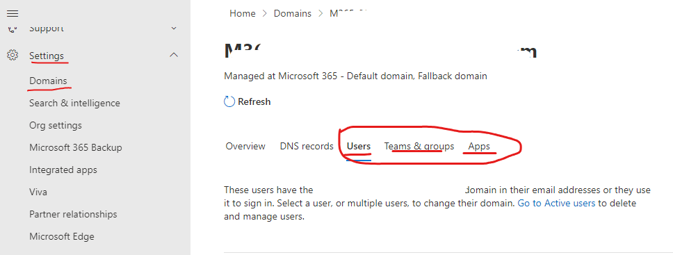 Help me remove my domain - Microsoft Q&A