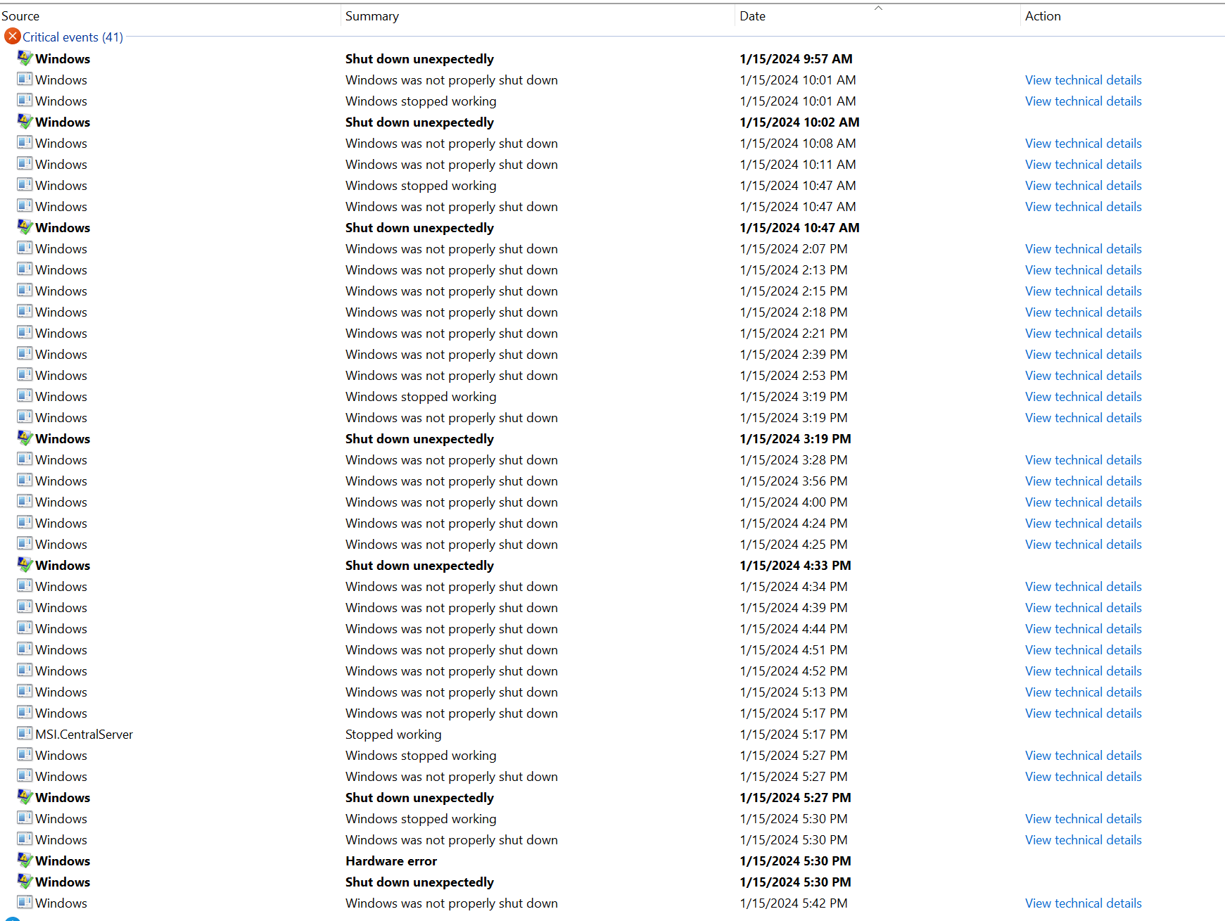 Windows was not properly shut down constantly - Microsoft Q&A
