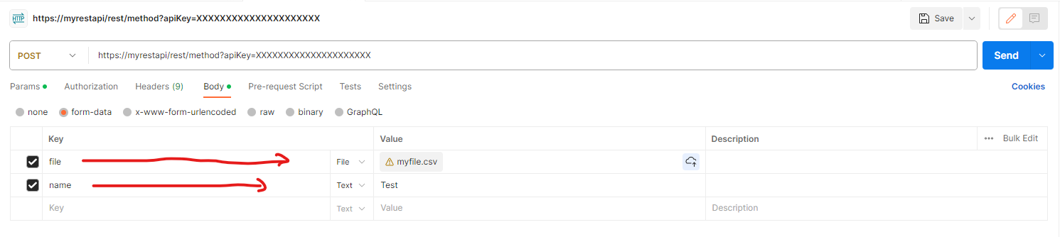 Postman rest api call