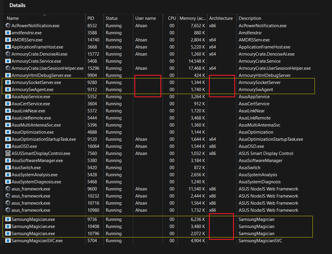 Asus apps task schd