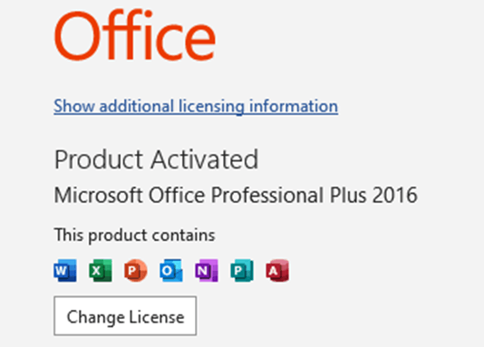 Office 365 & Microsoft Office Professional Plus 2016 - Activation ...