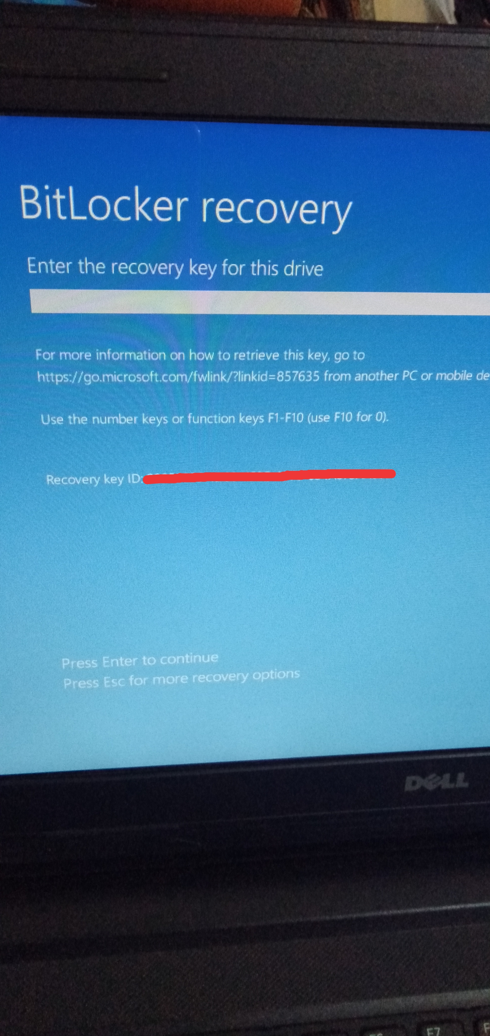 Bitlocker Recovery Key - Microsoft Q&A