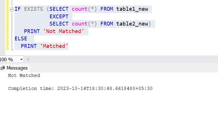 count matched in 2 table - Microsoft Q&A