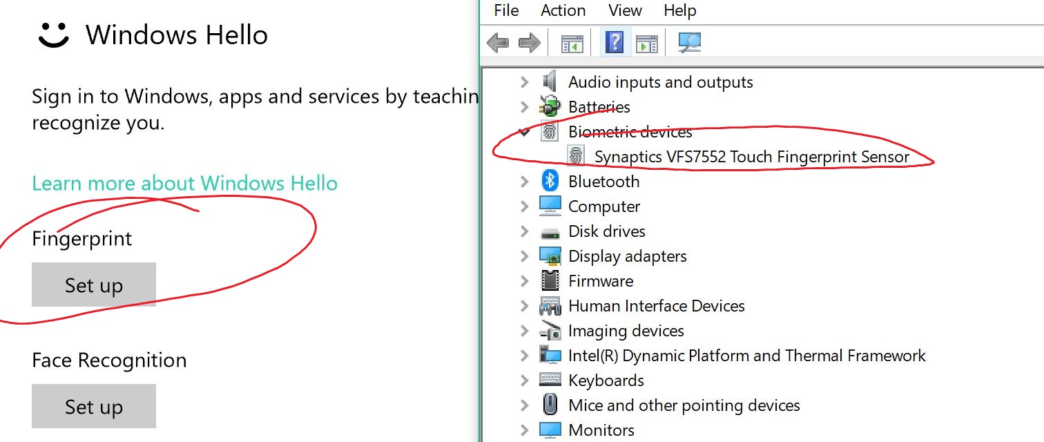 Windows Hello not available on Dell Inspiron 5570?? - Microsoft Q&A