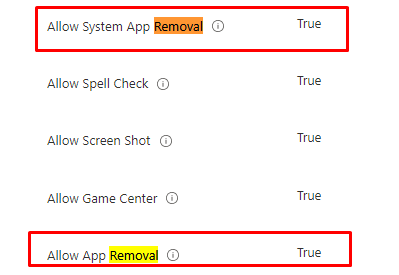 removeappsettings