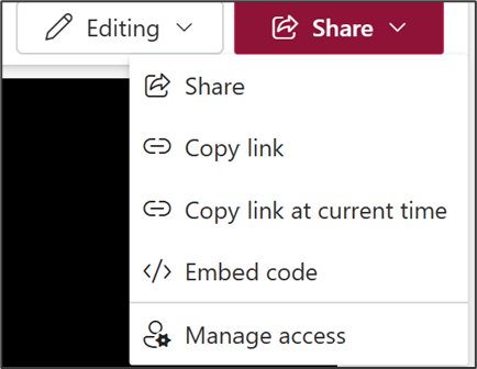 How do I use a correct link to embed Microsoft Stream video to a ...