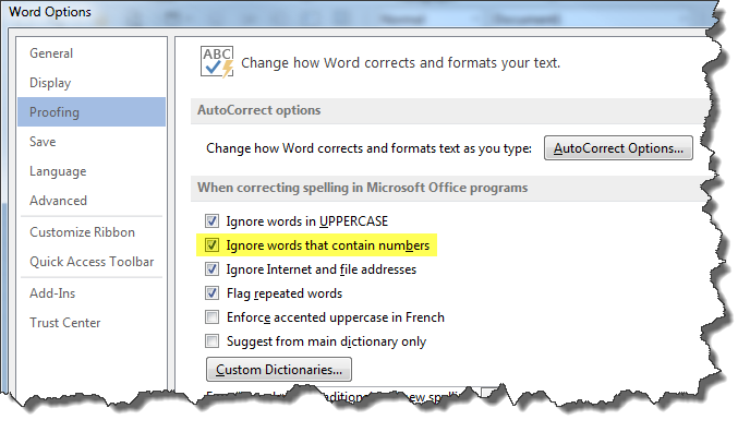 Getting spellcheck to redline words with numbers in them? - Microsoft Q&A