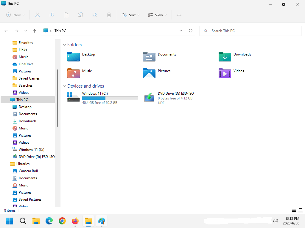Windows 11 File Explorer - New shortcut with custom path on taskbar ...