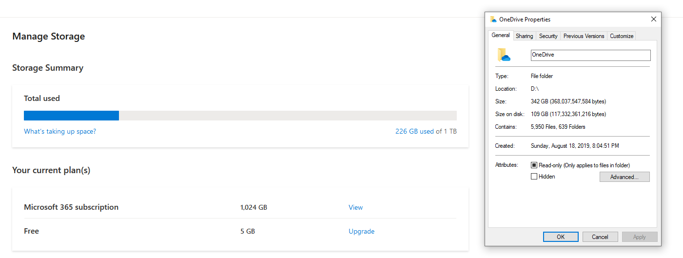 OneDrive File size discrepancy - Microsoft Q&A
