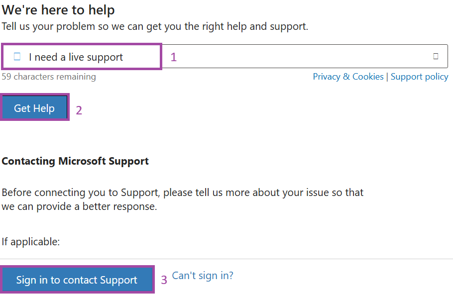 Support numbers doesn't work and no one calling back. Call back ...