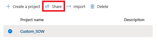 Azure Form Recognizer Studio - Share project/Load Other projects ...